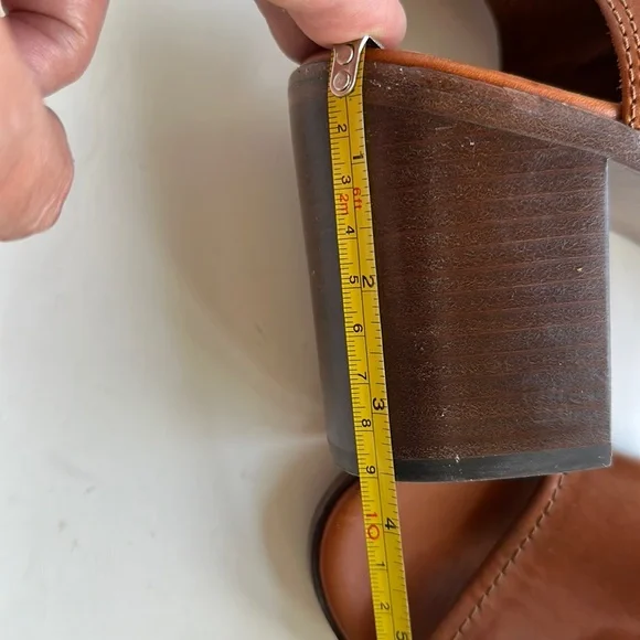 Frye Danica Harness Boot, Brown Smooth Vintage Leather, Sz 10 M - Picture 15 of 16